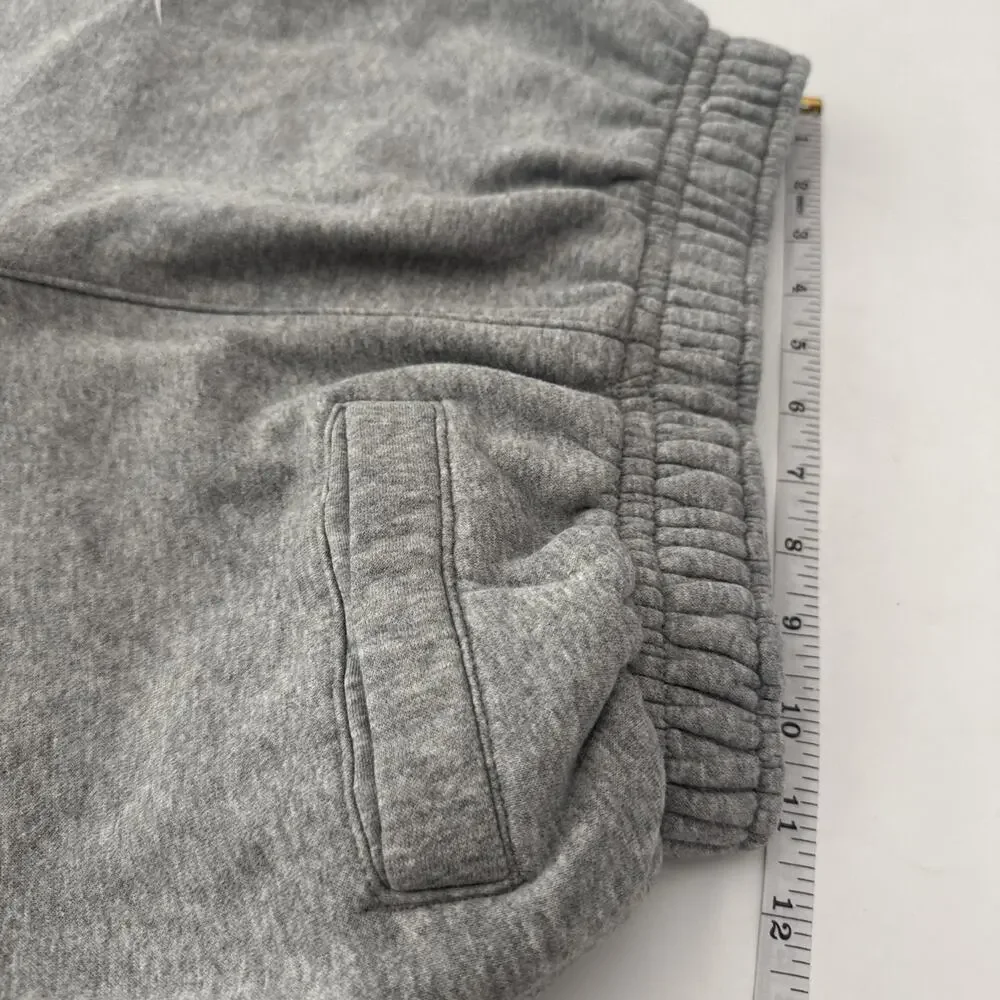 Nike Gray Fleece Sweat Shorts LARGE SWOOSH Mens XS